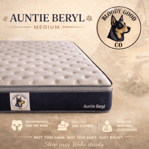 image of mattress with dog logo