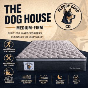 image of mattress with dog logo